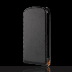Husa iPhone 5C Flip Case Inchidere Magnetica Black foto