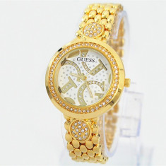 CEAS DAMA GUESS ICON VIBE TREND GOLD EDITION-SUPERB-COLECTIE NOUA -CRISTALE !! foto