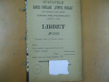 Sfantul Nicolae banca populara Parlita - Sarulesti Ilfov statute Bucuresti 1904, Alta editura