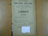 Sfantul Nicolae banca populara Parlita - Sarulesti Ilfov statute Bucuresti 1904