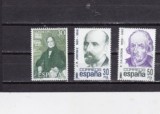 SPANIA 1982 - PERSONALITATI, serie nestampilata, T3