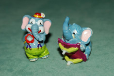 Lot 2 figurine, ou kinder surprise seria elefantii, (1997) - Mucho Fifao foto