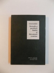 METODICA PREDARII LIMBII SI LITERATURII ROMANE de CECILIA CARONI , 1967 foto