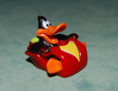 Figurina jucarie ou Kinder Surprise Looney Tunes Daffy Duck, plastic 3 cm foto