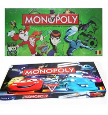 Monopoly in limba romana cu diverse personaje animate foto