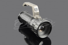 Lanterna POLICE 5000w Vanatoare Searchlight 3 acumulatori Li-Ion 4800mAh LED CREE ZOOM foto