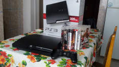 Playstation 3, cu memorie de 320 GB modabil, in GARANTIE cu 7 jocuri oprional se poate adauga si GTA 5 plus 2 manete, 2 controllere foto