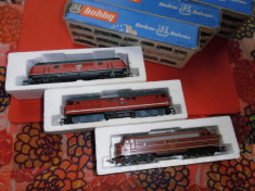 Set 2 Locomotive Trenulet Electric 12mm,Scara 1:120&amp;quot; Berliner TT Bahnen&amp;quot;,RDG.(vintage) 2Bucati diferite modele foto