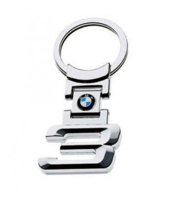 Breloc auto metalic pentru bmw seria 3 metal foto