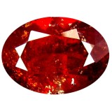 * Piatra naturala Granat Spessartin rosu - portocaliu - 6.05 ct - certificat