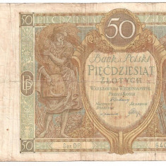 POLONIA 50 ZLOTYCH ZLOTI 1929 U