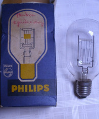 bec proiectie proiector philips 500w 220v original epidiascop sau pt alteceva foto