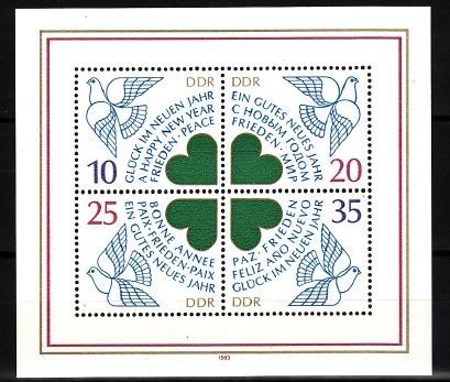 C4279 - Germania Democrata 1983 - Bloc cat.nr.73 neuzat,perfecta stare