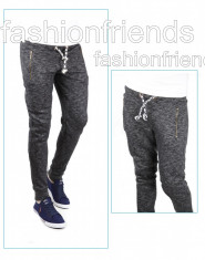 Pantaloni de trening tip ZARA - pantaloni barbati - pantaloni cu turu lasat - CALITATE GARANTATA - cod produs: 3535 foto