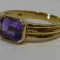 Inel aur 18k cu Amethyst