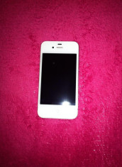 iPhone 4s white alb neverlocked 16GB incarcator original foto