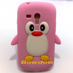 Husa protectie silicon model pinguin Samsung Galaxy S3 Mini i8190 + folie protectie ecran + expediere gratuita foto