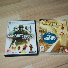 JOCURI PC - COMPANY OF HEROES - ORIGINAL ! 2 DISC + CIVCITY ROME