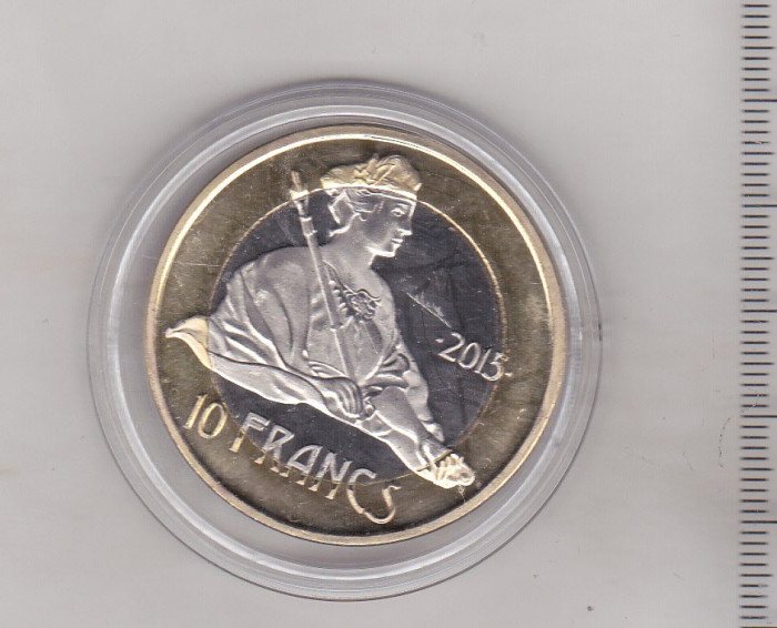 bnk mnd Antilele Franceze - La Desirade - 10 Franci 2015 unc , bimetal