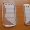 HUSA GALAXY S3 I9300 SAMSUNG DIN SILICON ALBA SEMI TRANSPARENTA ACCES LA TOATE FUNCTIILE TELEFONULUI MODEL S LINE WAVE UN MATERIAL MAI REZISTENT