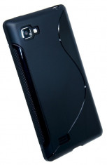 Husa LG Optimus 4X HD P880 TPU S-LINE Black foto