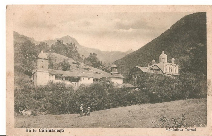 CPI (B4782) BAILE CALIMANESTI, MANASTIREA TURNUL, EDITURA LIBRARIEI SCOALELOR - PASCU ANASTASIU, RAMNICU VALCEA, SCRISA SI NECIRCULATA, DATATA: 1924