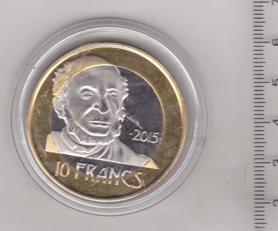 bnk mnd Antilele Franceze - Les Saintes - 10 Franci 2015 unc , bimetal foto