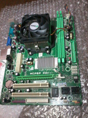 1 gb ddr2 + kit placa baza socket am2 BIOSTAR MCP6P-M2, placa video integrata 512 mb + procesor Amd 64 3000+ cooler foto