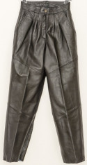 Pantaloni de dama - piele NATURALA - redus din 200 EUR - Nou foto