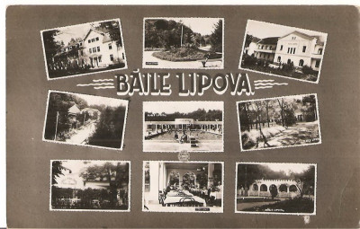 CPI (B4786) BAILE LIPOVA, MOZAIC, FOTO: STEINITZER, CIRCULATA, 17,MAI, 1937, STAMPILE, TIMBRU foto