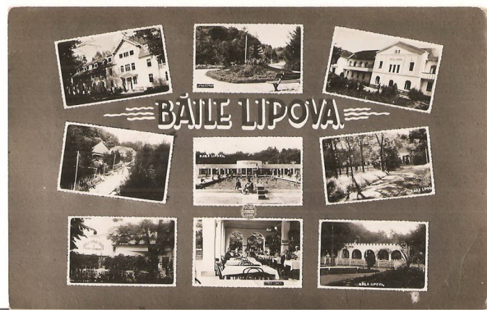 CPI (B4786) BAILE LIPOVA, MOZAIC, FOTO: STEINITZER, CIRCULATA, 17,MAI, 1937, STAMPILE, TIMBRU