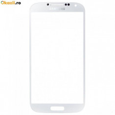 Geam carcasa sticla touchscreen digitizer touch screen Samsung i9500 i9505 Galaxy S4 SIV S 4 S IV Alb White foto