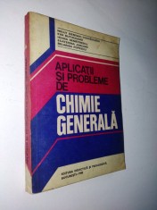 Aplicatii si probleme de chimie generala Autor: Nelly Demian (coordonator) Ed. didactica si pedagogica 1980