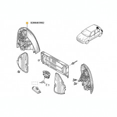 STOP SPATE DREAPTA RENAULT SYMBOL CU SEMN ALB foto