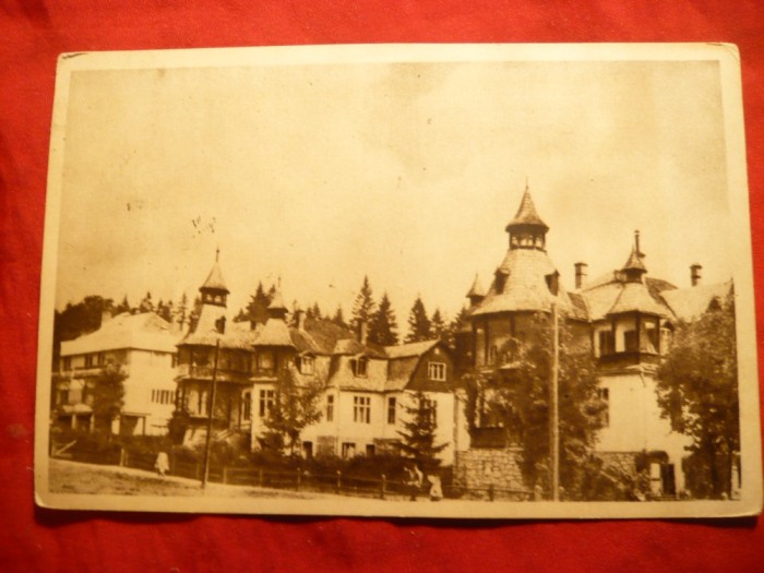 Ilustrata Borsec - Vedere , circulat 1955