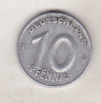 bnk mnd Germania , RDG , 10 pfennig 1948 foto