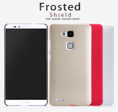 Husa HUAWEI Ascend Mate 7 Cauciucata + Folie Protectie by Nillkin Neagra foto