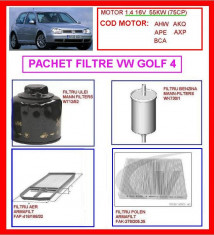 filtru aer golf 4 filtru ulei golf 4 filtru benzina golf 4 MOTOR 1.4 16V 75CP foto