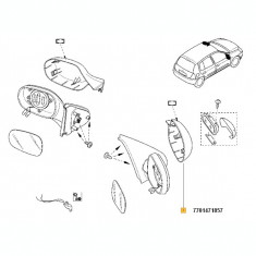 CAPAC OGLINDA DUPA 06 2001 DREAPTA RENAULT CLIO SYMBOL foto