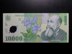 10.000 Lei 2000 (Polymer) Romania UNC, semnatura E. Ghizari, mai rara! foto