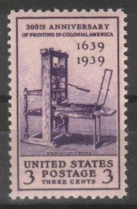 SUA - 1939, SCOTT 857, nestampilat