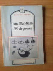 n1 Ana Blandiana - 100 de poeme foto