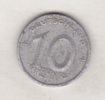 bnk mnd Germania , RDG , 10 pfennig 1950 A foto