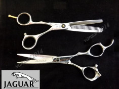 Foarfeca de tuns profesionala JAGUAR 6&amp;quot; + Foarfeca de Filat Jaguar + Pelerina de tuns - OFERTA LIMITATA foto