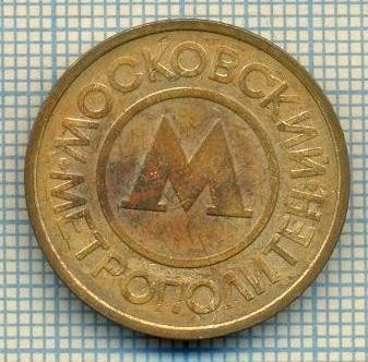 JETON 124 PENTRU COLECTIONARI - MOSKOVSKII METROPOLITEN - METROUL DIN MOSCOVA -STAREA CARE SE VEDE foto