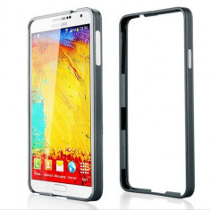 Husa bumper gri din aluminiu Samsung Galaxy Note 3 N9000 foto