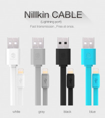 Cablu 8 Pin Lightning USB iPhone 5 5C 5S 6 6 Plus iPad 4 iPad Mini iPod Touch 5 by Nillkin Black foto