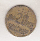 Bnk mnd Peru 20 centimos 2002, America Centrala si de Sud