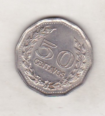 bnk mnd Columbia 50 centavos 1970 foto