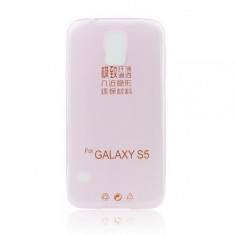 Husa Silicon Ultra Slim Samsung Galaxy S5 Mini Roz foto